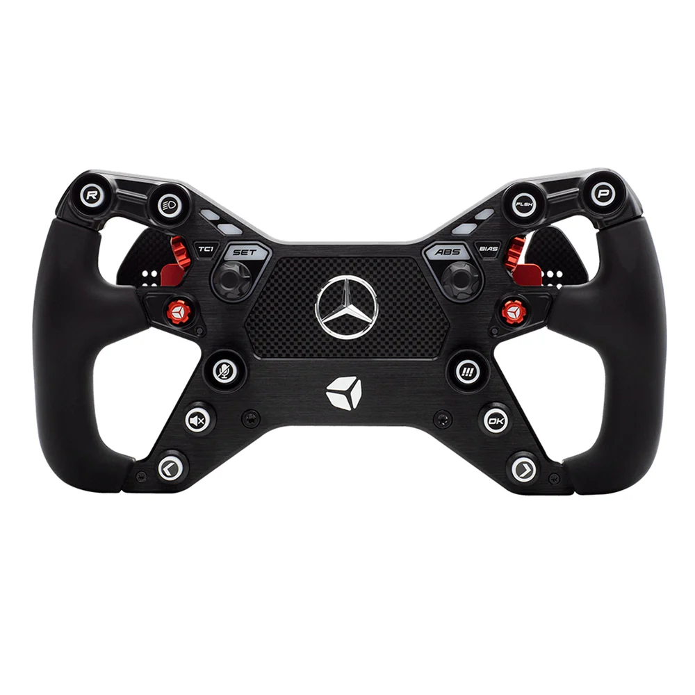 AdvancedSimRacing-CubeControls-AMGWheel_64293a3e-5baf-4408-a378-8d74b4a82f9a.webp Cube Controls x Mercedes-AMG GT Edition Steering Wheel (Wireless) - Image 1