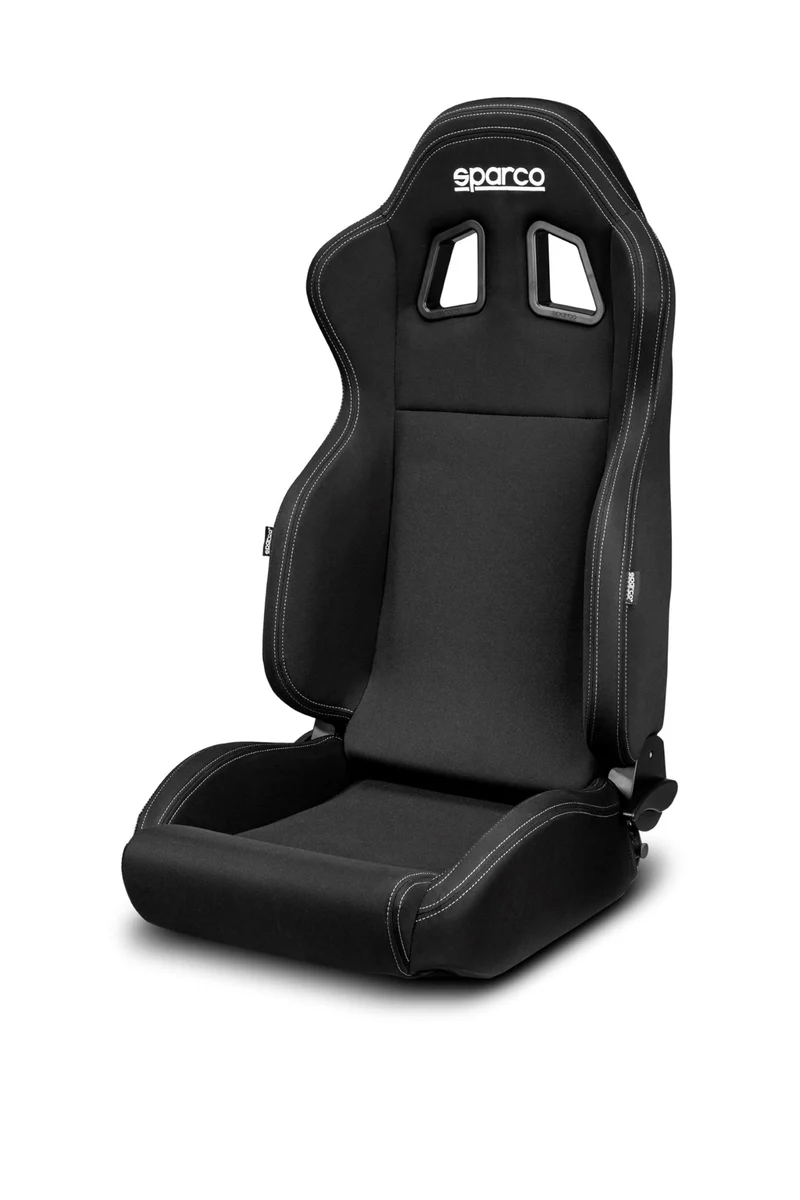 SparcoR100cloth_39231f09-4e40-41b0-b0c6-c63177ad1677.webp Sparco R100 Recliner Seat - Image 1