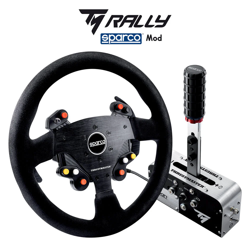TMRallySparcoMod_1000x1000_1_1cb6ce24-72ac-483c-8e01-4ce13d5e126a.webp Thrustmaster Bundle Wheel Add-On Sparco R383 Mod & TSS Handbrake+ Sparco Mod & Sequential Shifter (PC | PS5 | PS4 | Xbox One, Series S/X) - Image 1